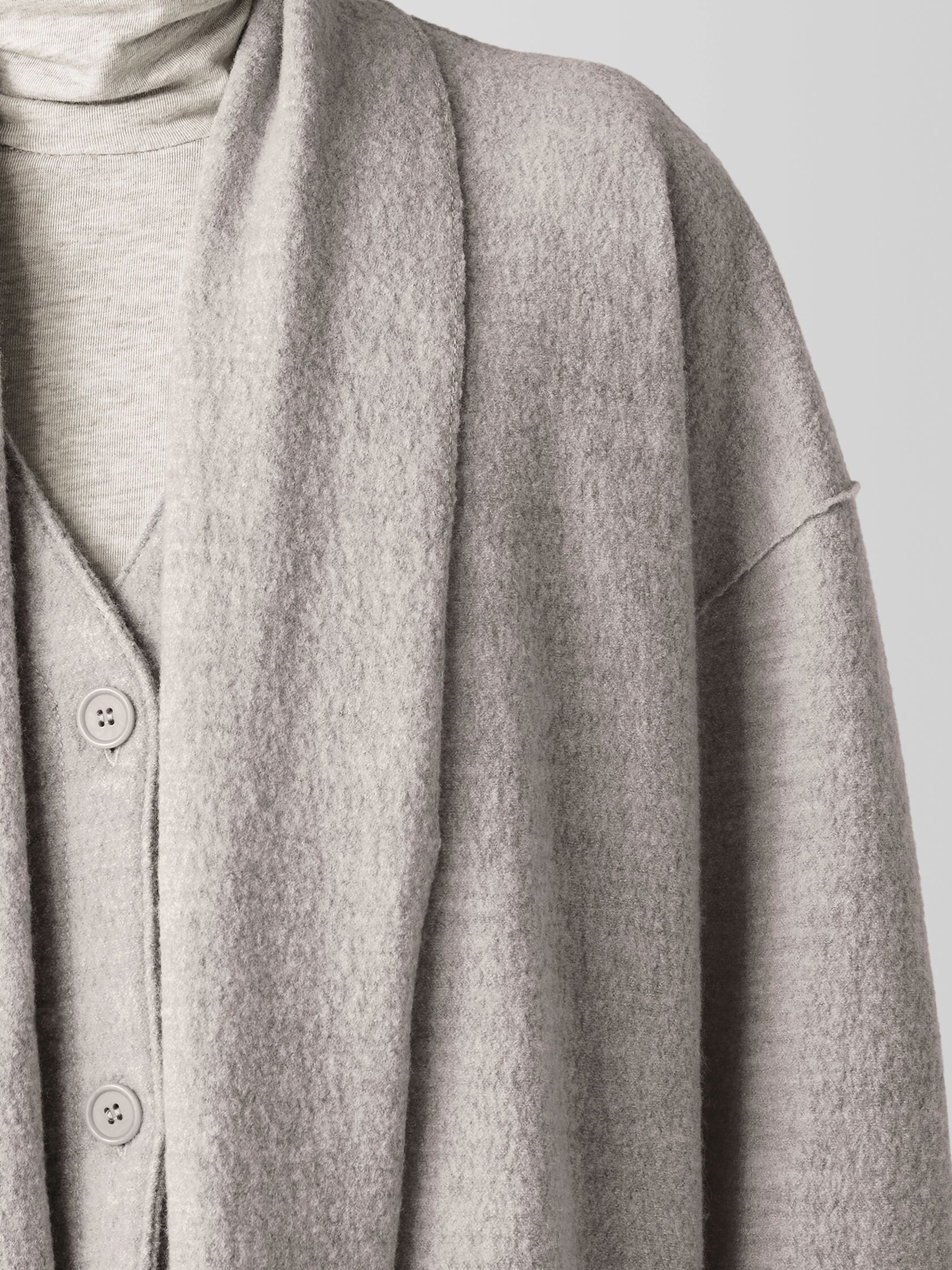 Lightweight Boiled Wool Icon Coat in Regenerative Wool