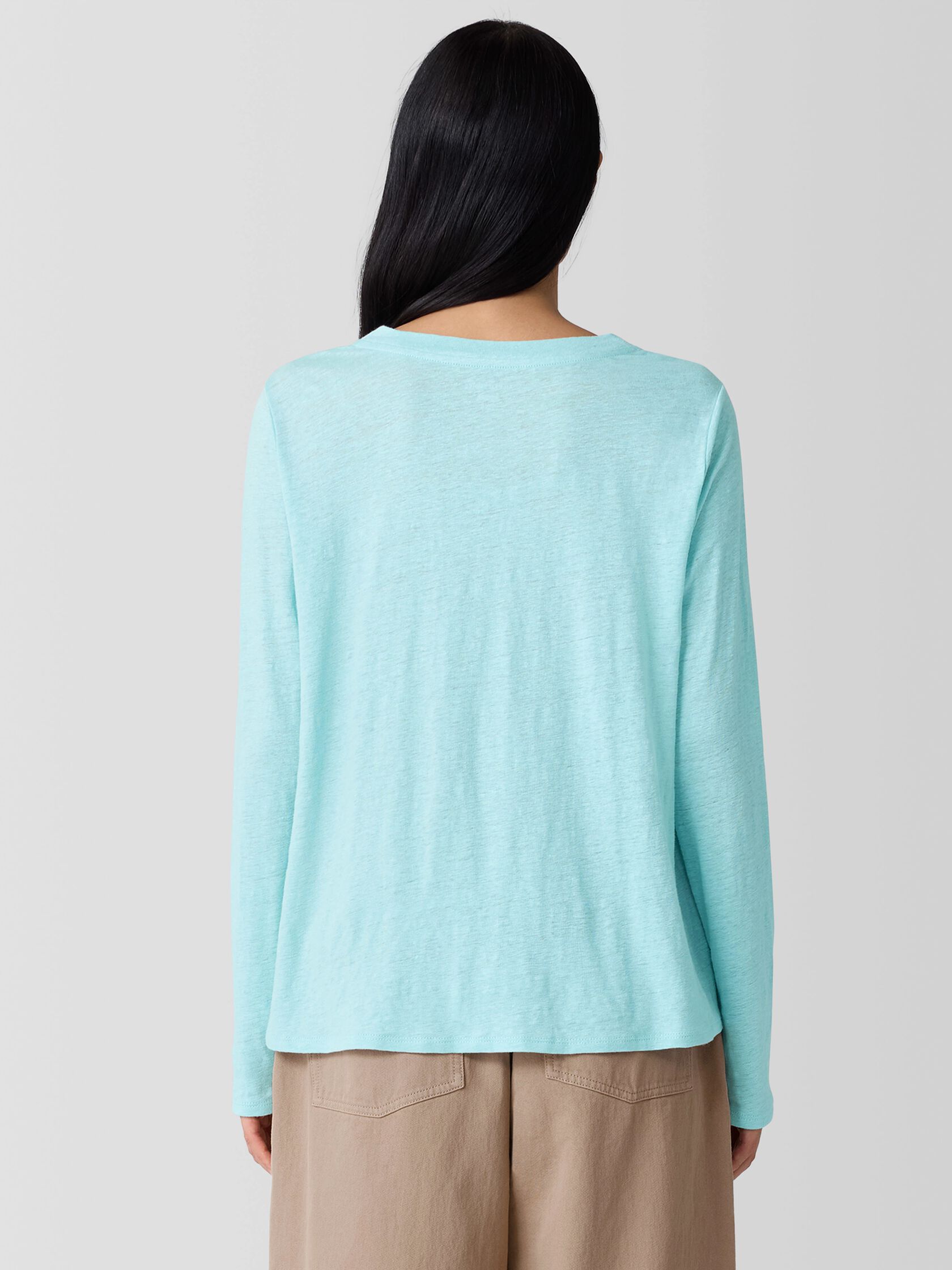Organic Linen Jersey Long-Sleeve Tee