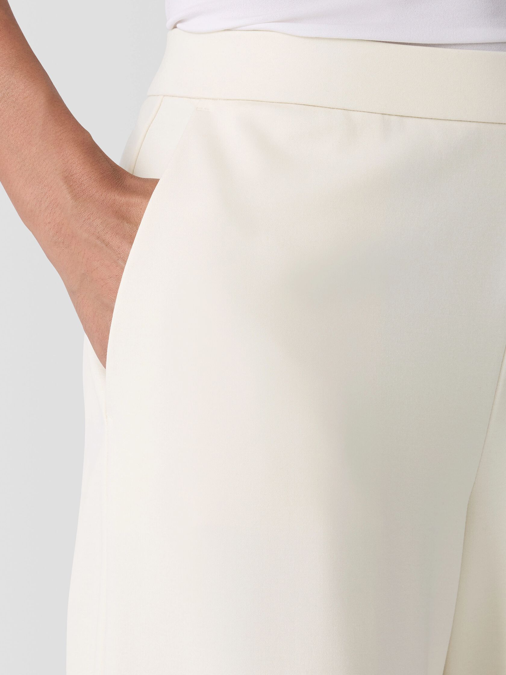 Lightweight Ponte Wide-Leg Pant