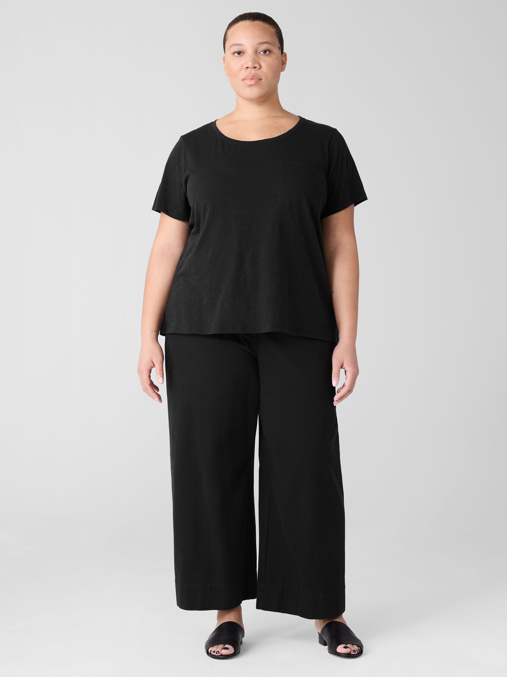 Organic Cotton Slubby Jersey Pocket Tee