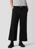 Cotton Stretch Denim Wide-Leg Jean