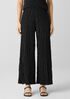 Crushed Silk Wide-Leg Pant
