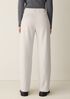 Felted Wool Jersey Wide-Leg Pant in Regenerative Wool