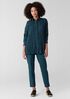 Cotton Blend Ponte Slim Pant