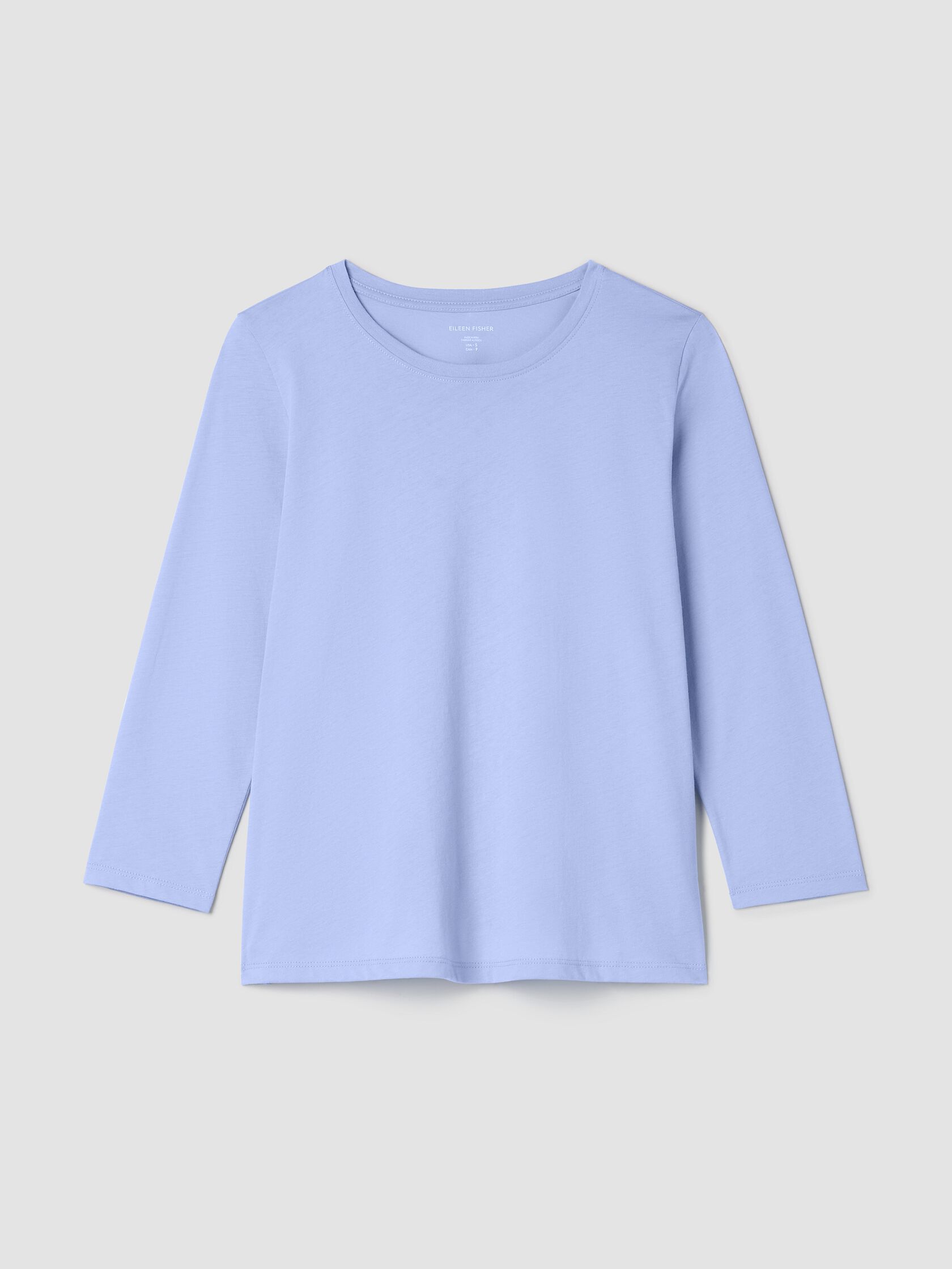Organic Pima Cotton Jersey 3/4-Sleeve Tee