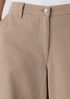 Garment-Dyed Utility Cotton Wide-Leg Pant