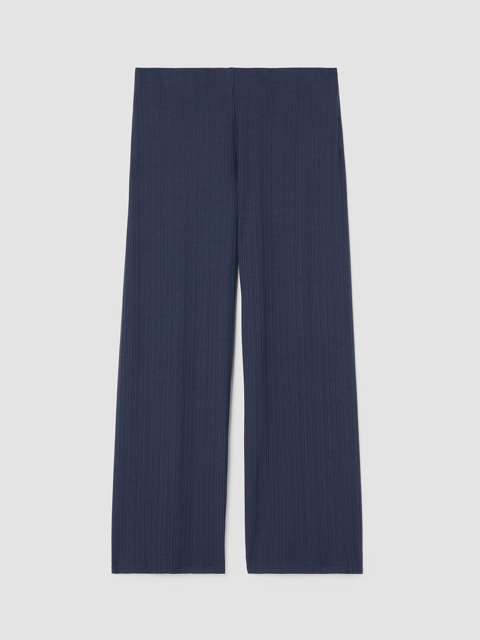 Variegated Rib Knit Wide-Leg Pant