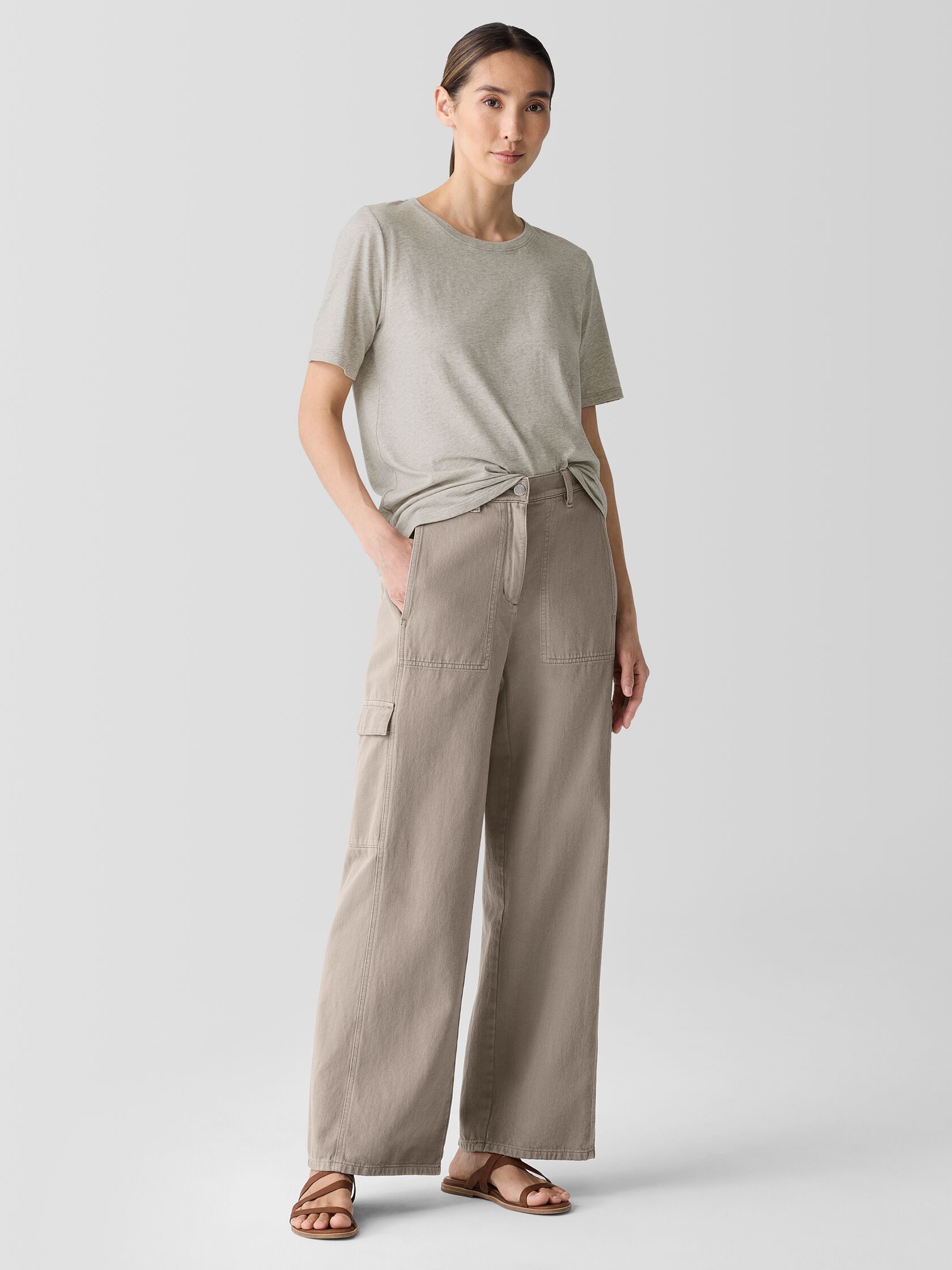 Garment-Dyed Utility Organic Cotton Cargo Pant