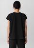 Pima Cotton Stretch Jersey Pleated Box-Top