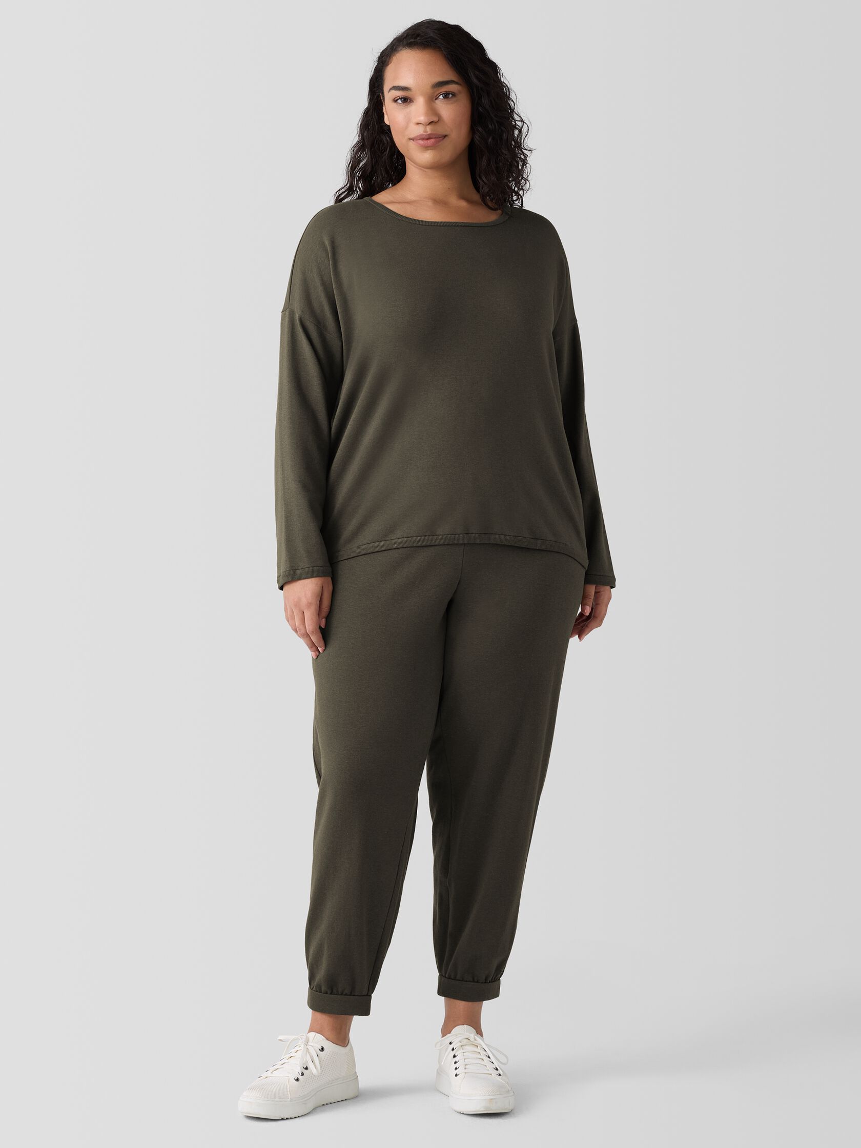 Cozy Brushed Terry Hug Box-Top