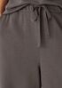 Waffle Cotton Blend Doubleknit Wide-Leg Pant