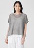Organic Linen Délavé Bateau Neck Top