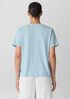 Organic Cotton Slubby Jersey V-Neck Tee
