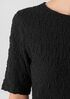 Bubble Jacquard Crew Neck Top