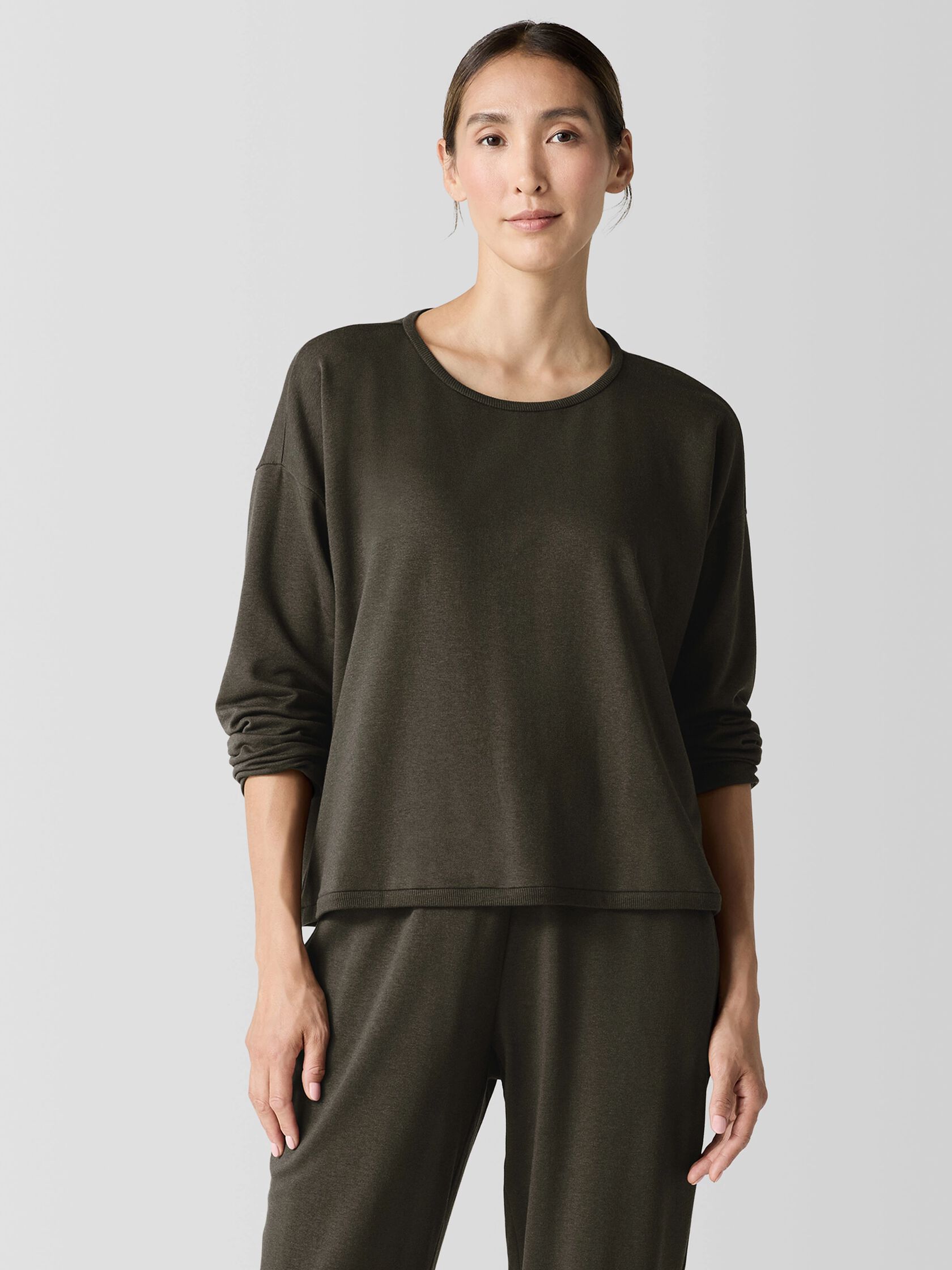 Cozy Brushed Terry Hug Box-Top