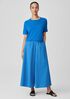 Washed Organic Cotton Poplin Skirt Pant