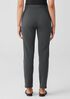 Cotton Blend Ponte High-Waisted Slim Pant