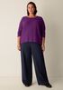 Peruvian Cotton Blend Jewel Neck Top
