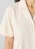 Organic Cotton Interlock Notch Collar Sleep Shirt