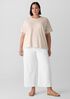 Striped Organic Cotton Slub Box-Top