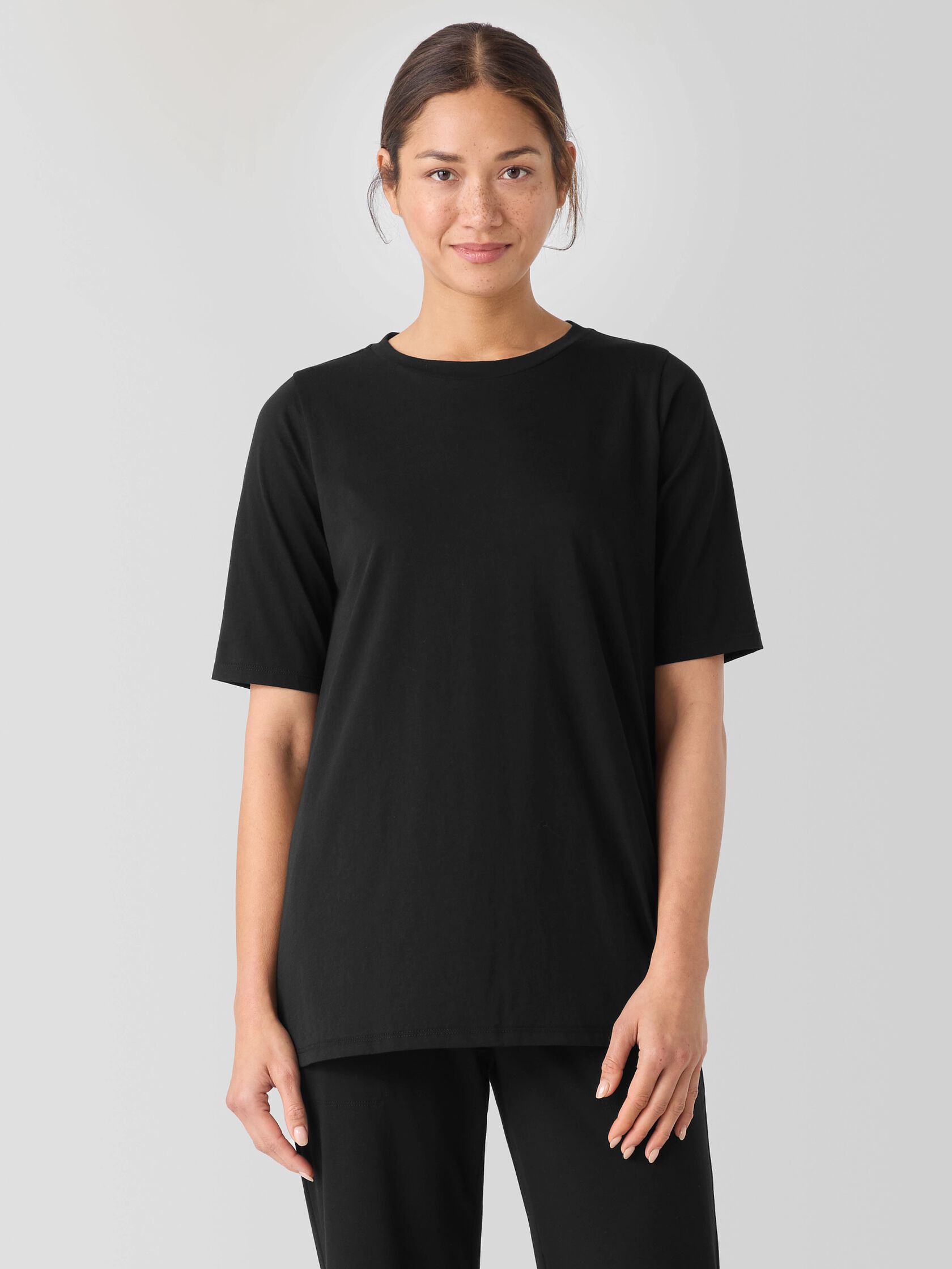 Organic Pima Cotton Jersey Long Tee