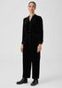 Velvet Band Collar Jumpsuit