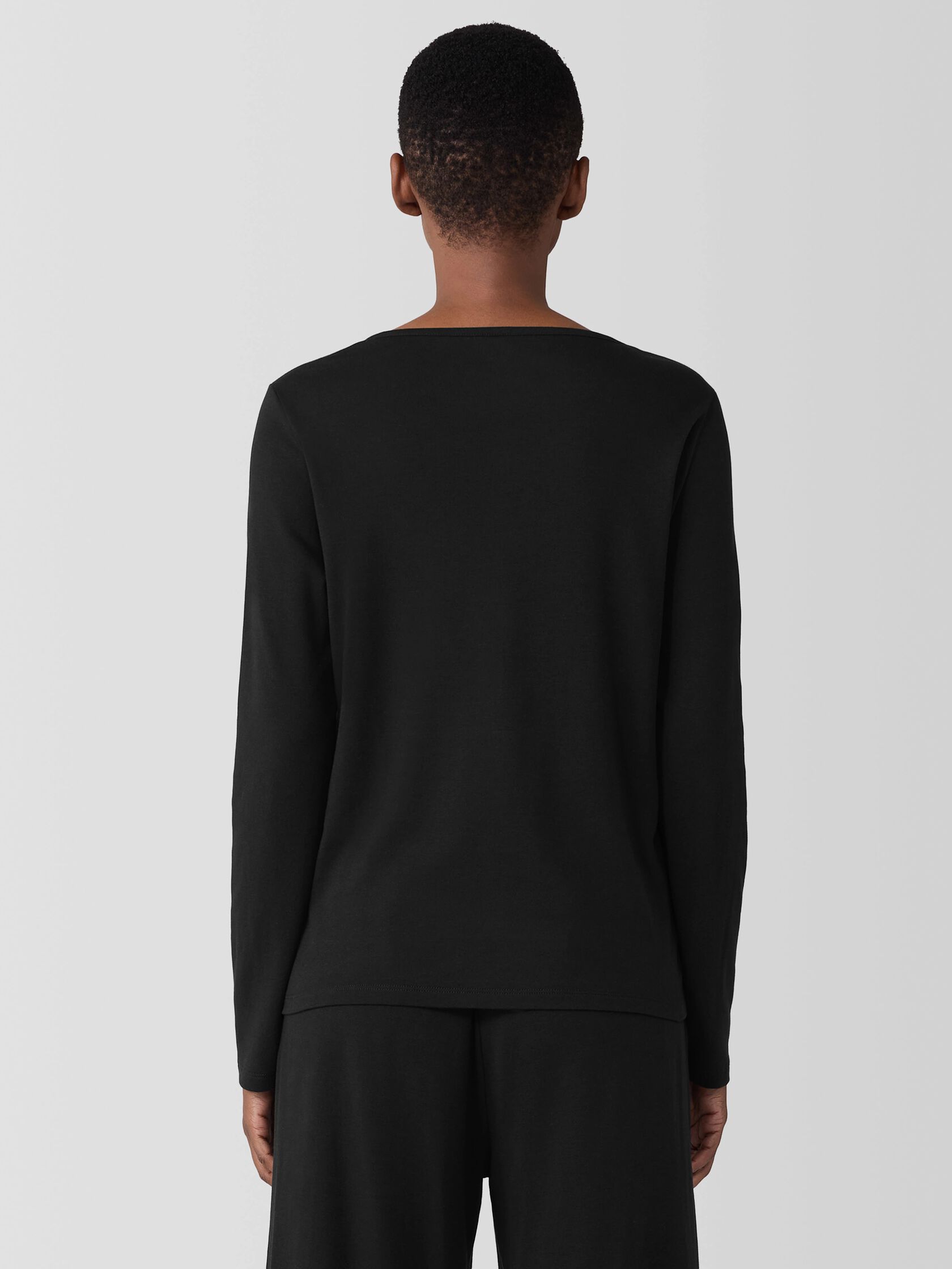 Organic Cotton Interlock Henley Sleep Top