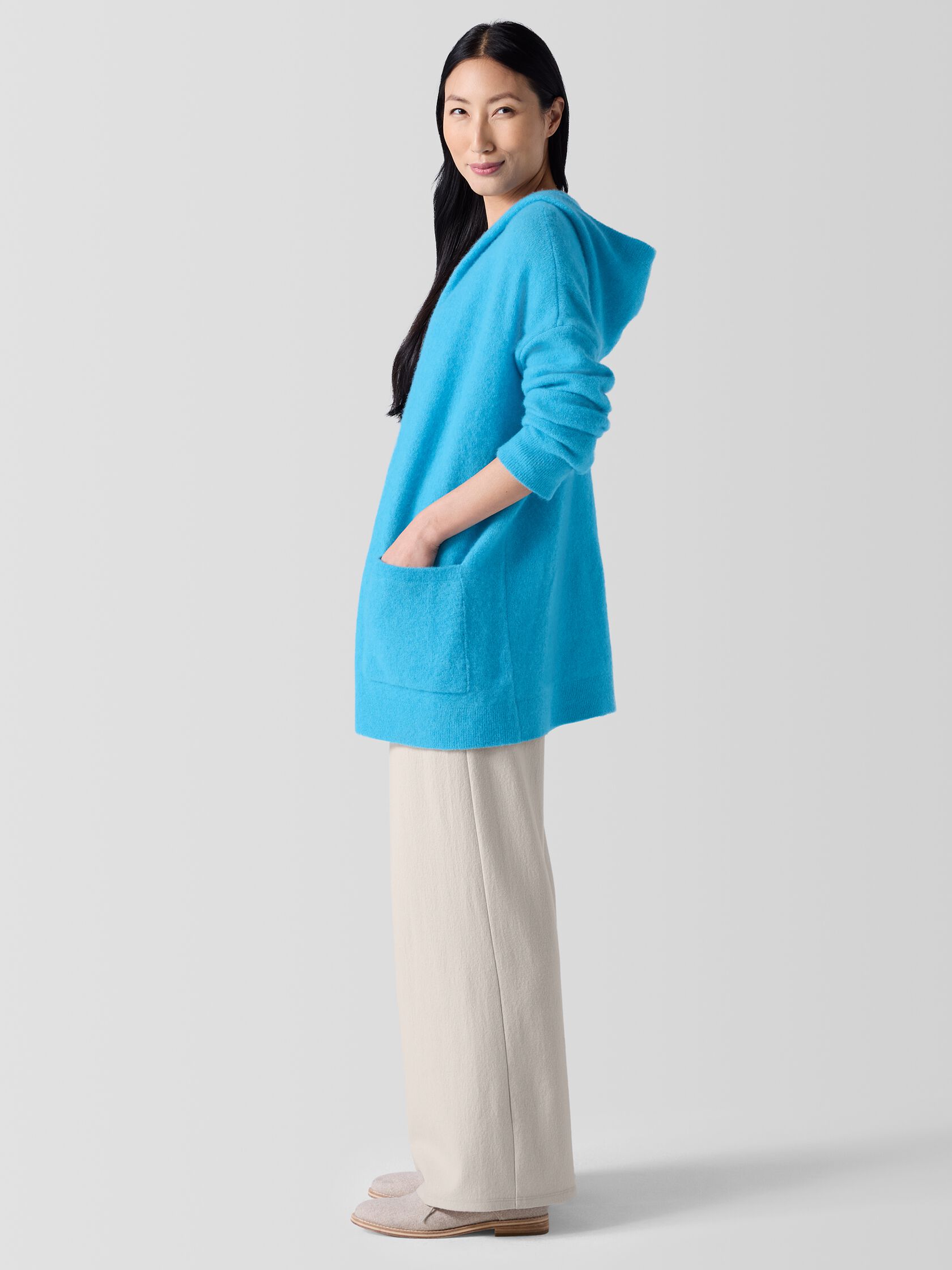 Cashmere Silk Bliss Hooded Cardigan