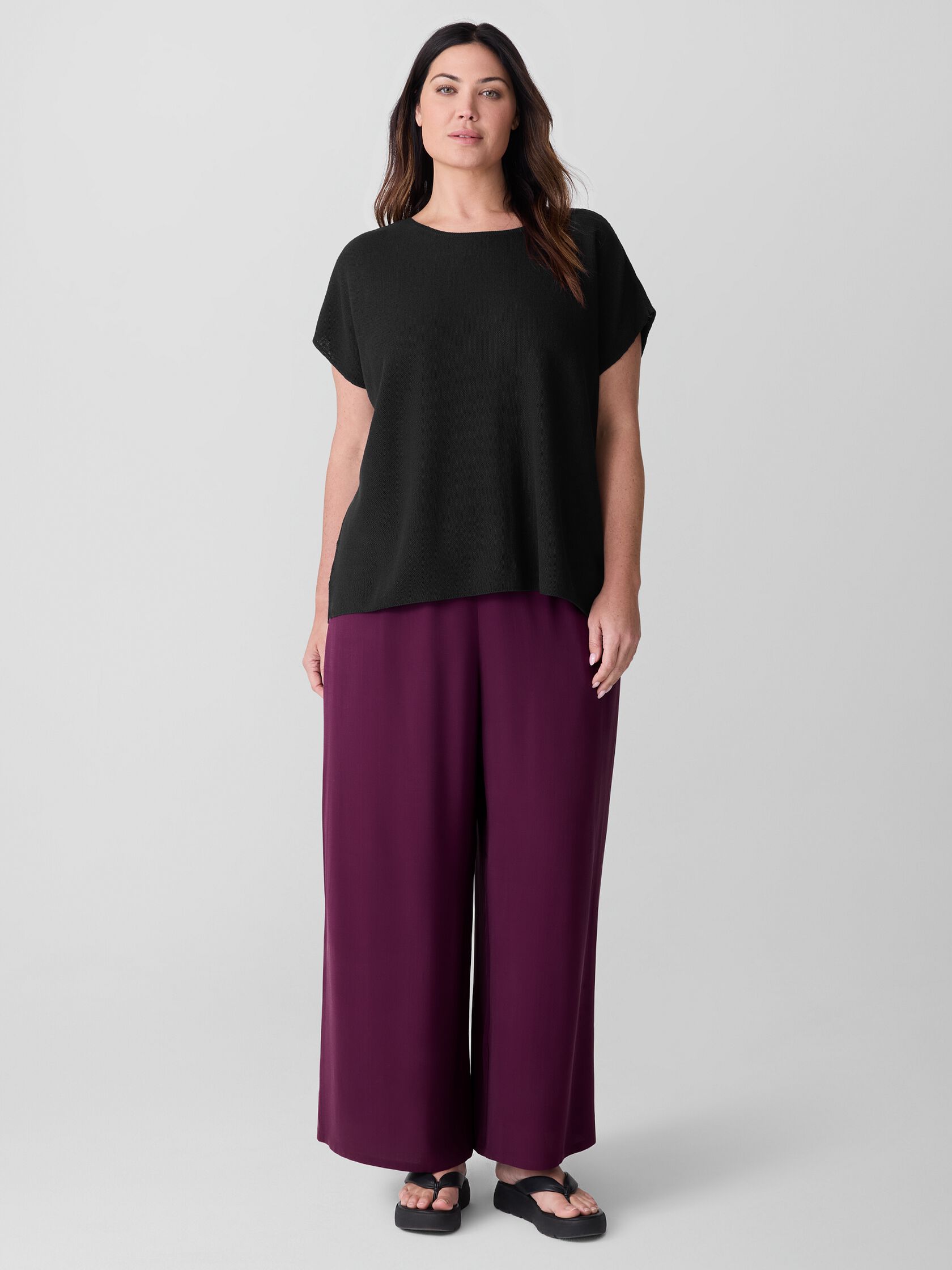 Organic Linen Cotton Square Top