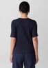 Organic Cotton Stretch Rib Crew Neck Top