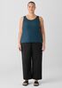 Stretch Silk Jersey Scoop Neck Tank
