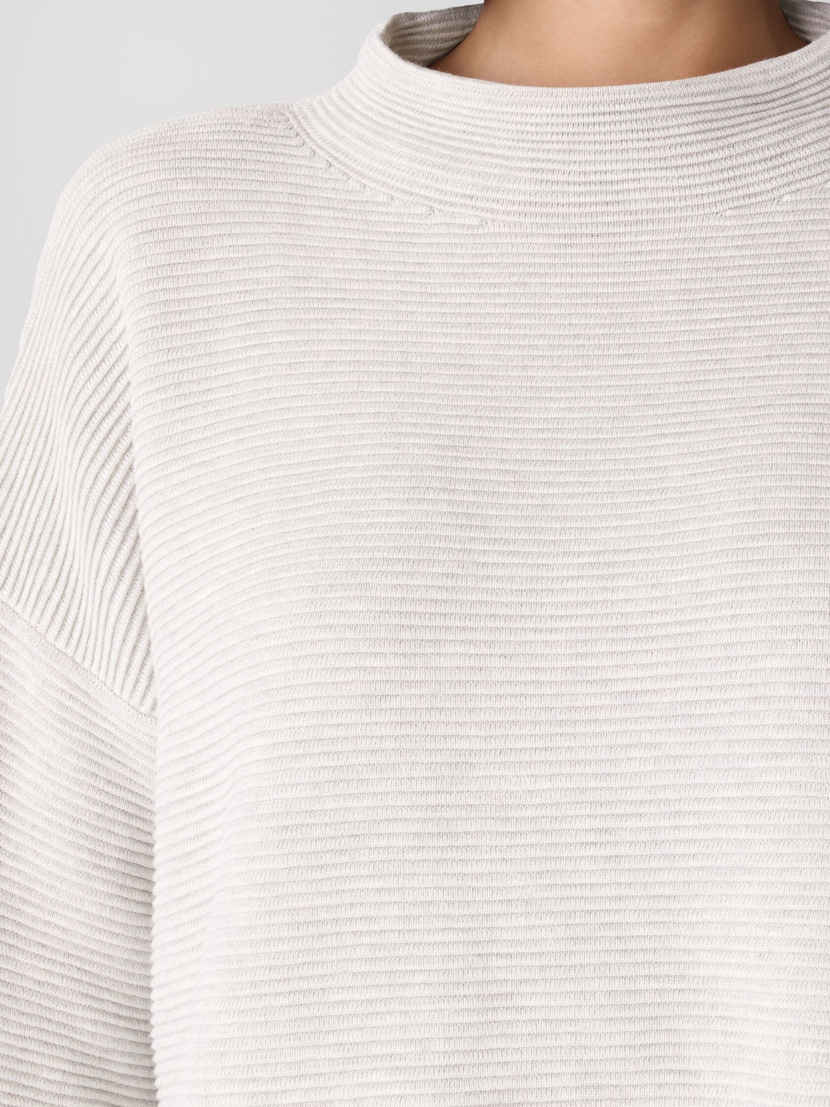 Peruvian Cotton Blend Funnel Neck Top