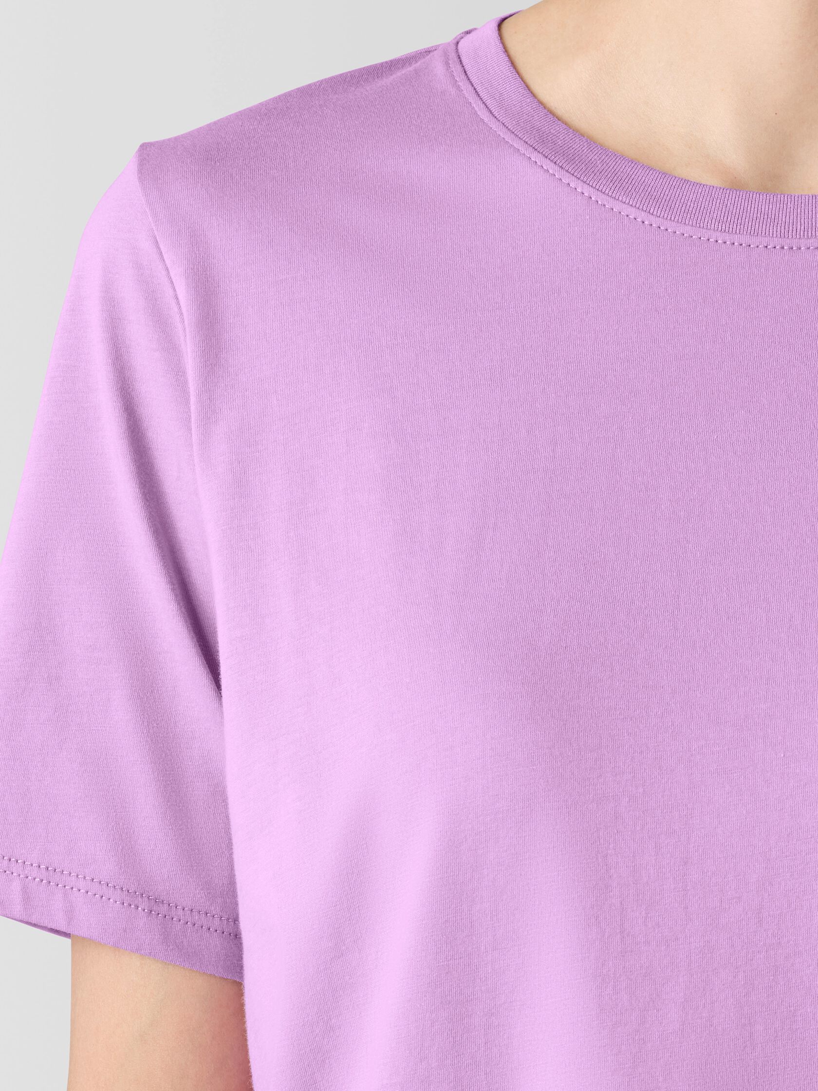 Organic Pima Cotton Jersey Round Neck Tee