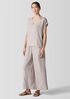 Textured Silk Jacquard V-Neck Top