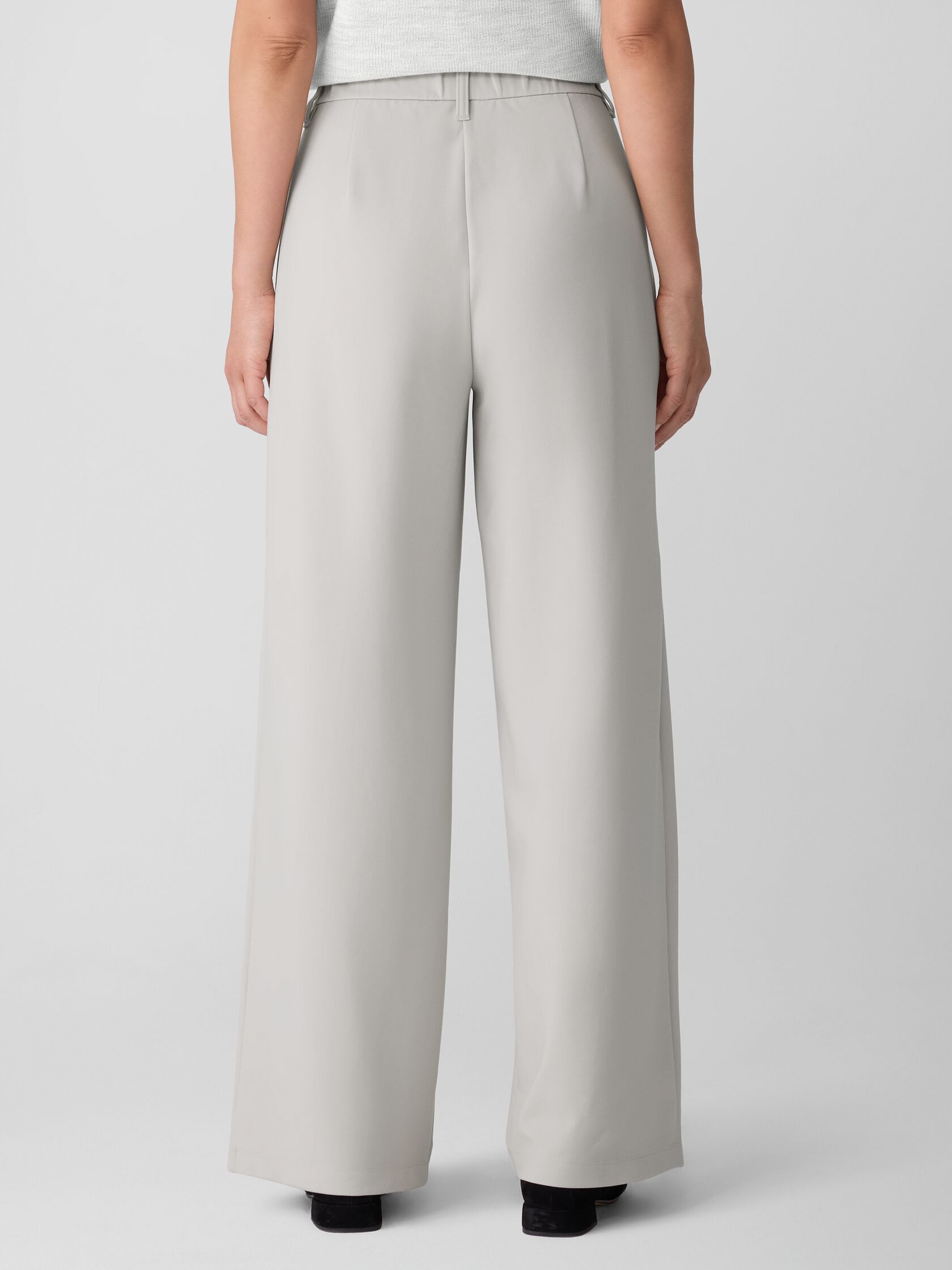 Washable Flex Ponte Wide Trouser Pant