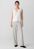 Washable Flex Ponte Wide Trouser Pant