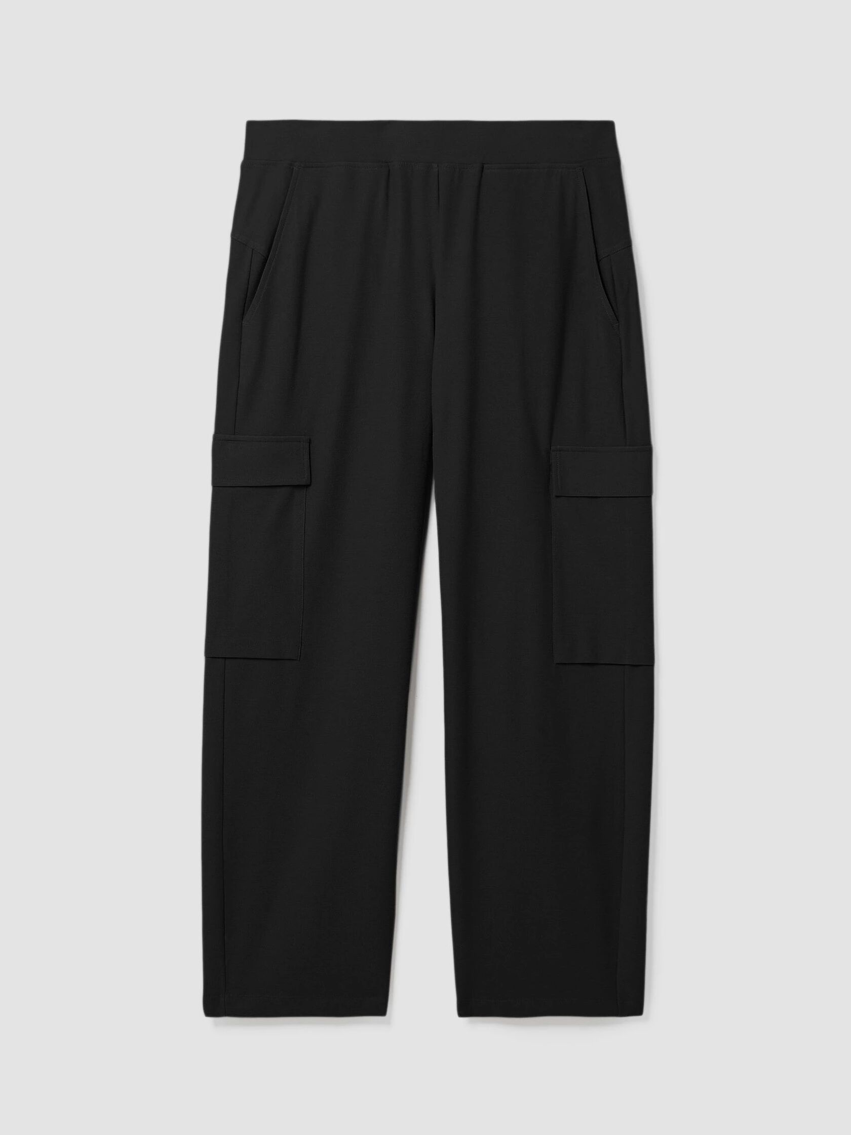 Washable Stretch Crepe Cargo Pant