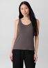 Stretch Silk Jersey Scoop Neck Tank