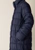 Eggshell Recycled Nylon Ruched Coat