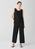 Silk Georgette Crepe Round Neck Vest