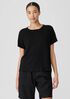 Organic Linen Jersey Crew Neck Tee