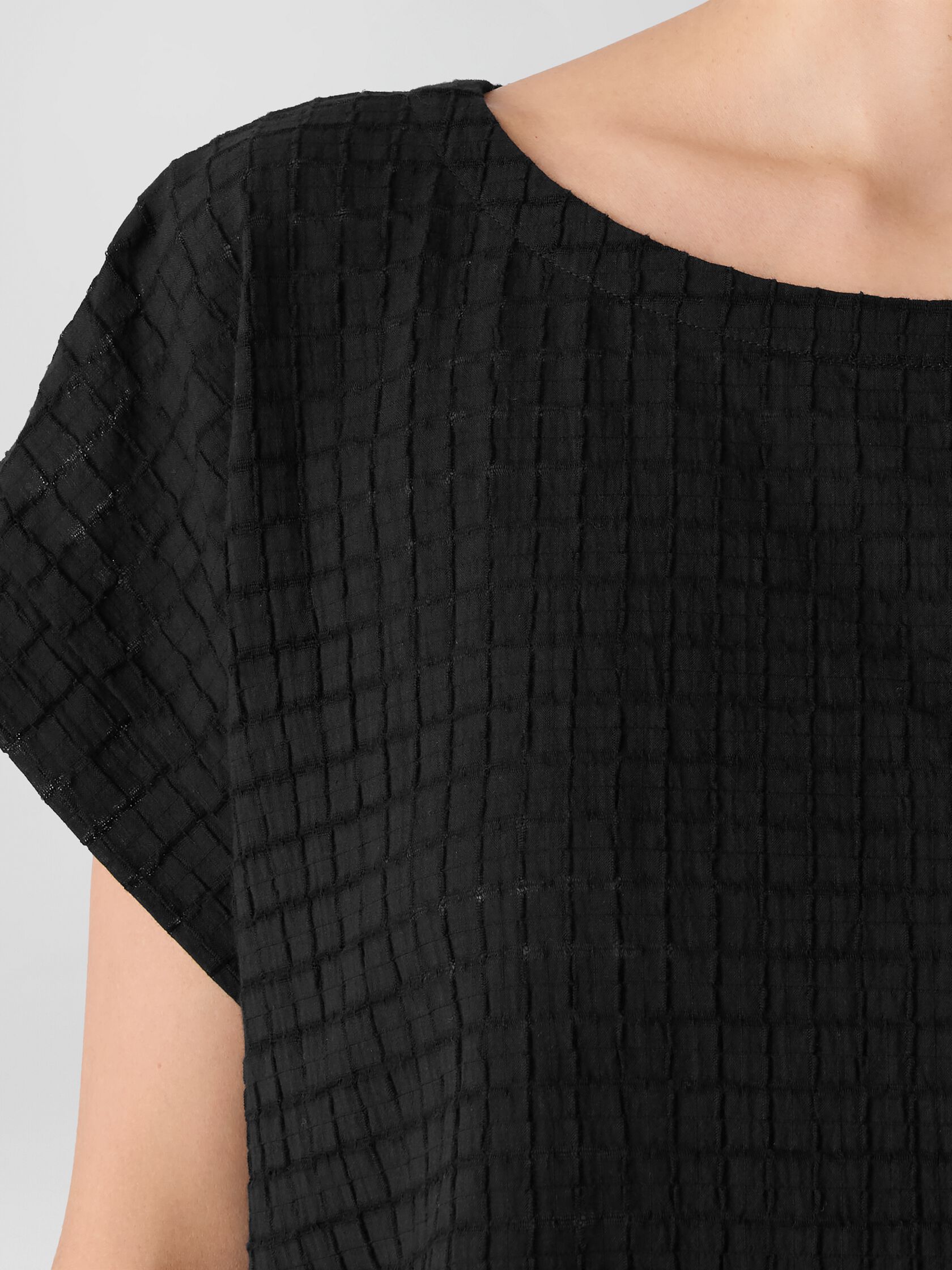 Organic Cotton Voile Box Square Top