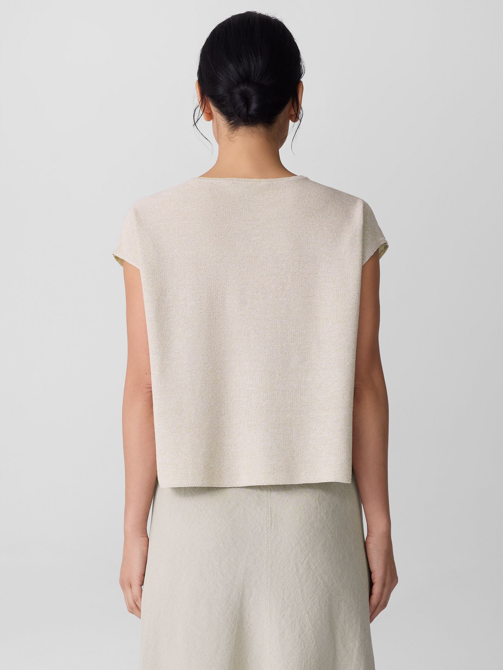 Organic Linen Cotton Square Top