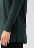 Stretch Jersey Knit Crew Neck Long Top
