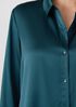 Stretch Silk Charmeuse Classic Collar Shirt