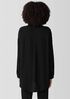 Silk Georgette Crepe Classic Collar Long Shirt