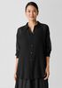 Sheer Silk Georgette Belted Shirt