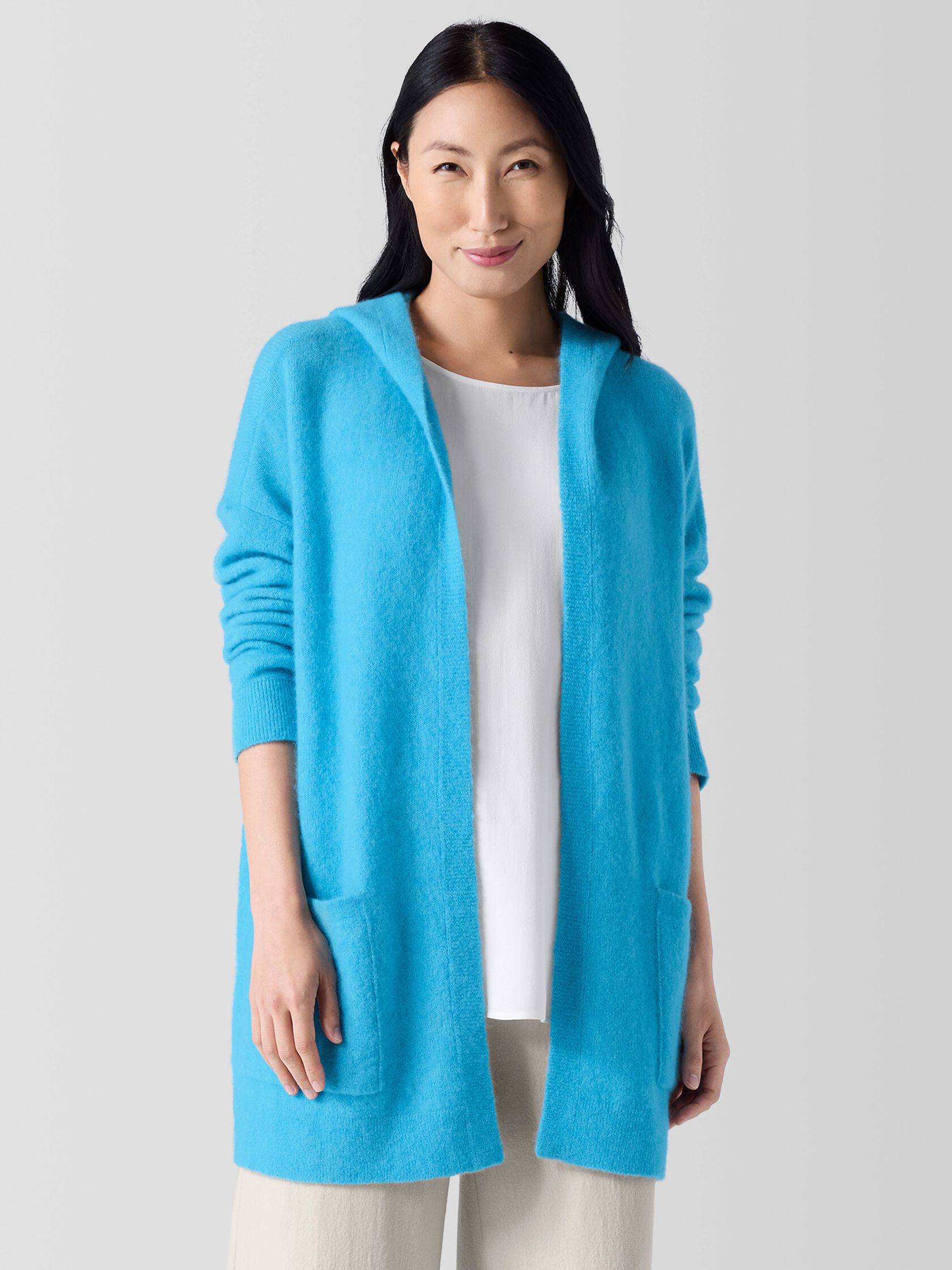 Cashmere Silk Bliss Hooded Cardigan