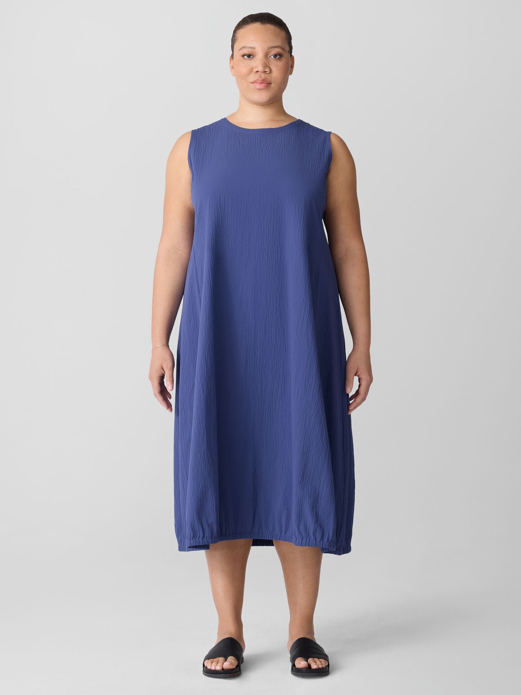 Organic Cotton Pucker Lantern Dress
