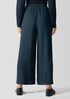 Silk Georgette Crepe Wide-Leg Pant